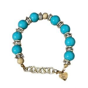 Zecchin Turquoise Murano Glass Bracelet